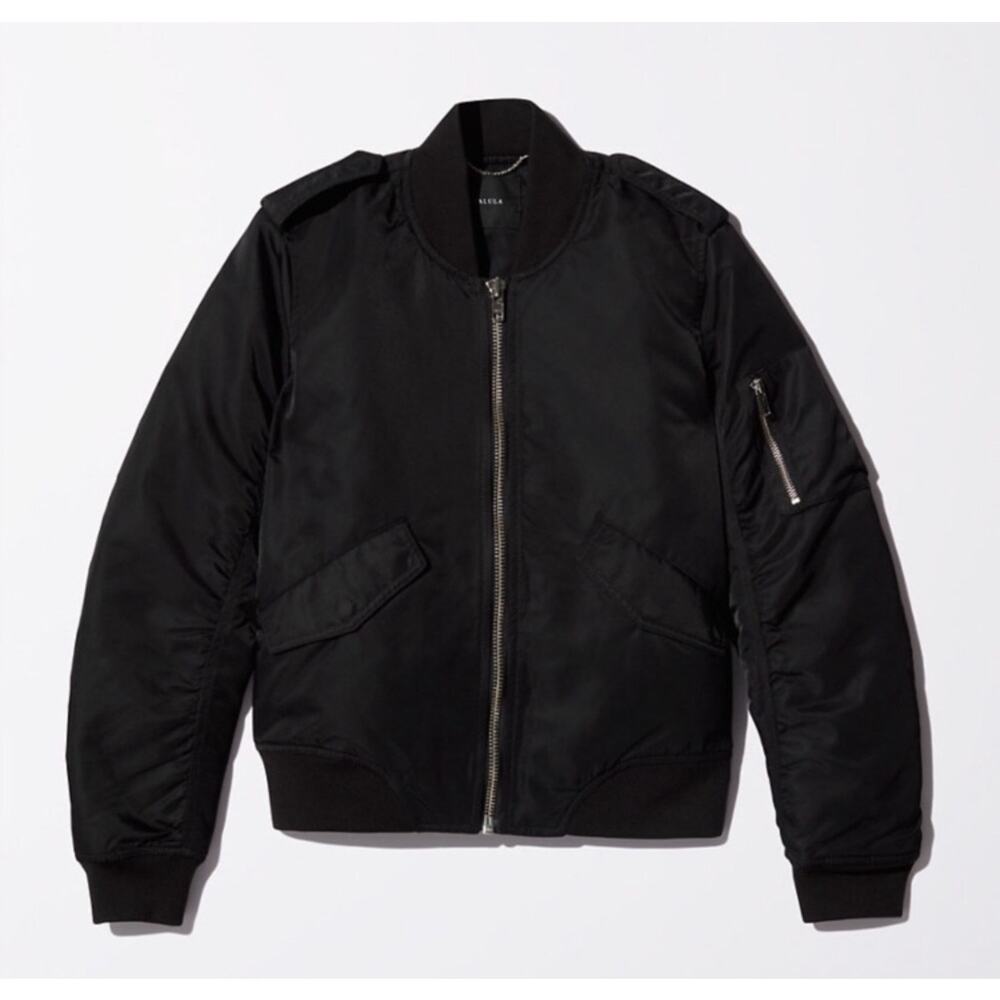 Aritzia Black Bomber Jacket